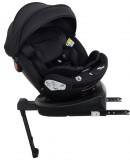 ISOFIX-es 360°-ban forgatható Mama Kiddies Turbo Wings biztonsági autósülés (40 - 150 cm) fekete színben támasztólábbal + ajándék gerinctámasszal és napvédővel