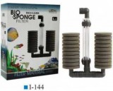 Ista Bio-Sponge akváriumi tapadókorongos dupla szivacsszűrő (L | 16.5 cm x 6 cm x 23-24 cm | Max. 200 literes akváriumhoz)