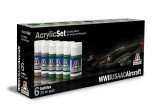 Italeri Italeri Acrylic szett: WWII USAAC AIRCRAFT (438AP) festék