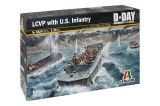 Italeri Italeri LCVP with US Infantry 1:35 makett hajó (6524s)