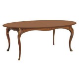 Italexport Charme ovális étkezőasztal 160x90 cm (+40 cm hosszabbítható)