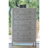 Italexport Eden magas, fiókos komód (levél motívummal)