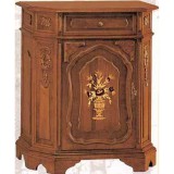 Italexport Garda faragott, intarziás 1-ajtós tálalószekrény