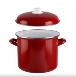 itália konyha Bordó Zománcozott Fazék fedővel 26 cm