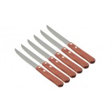 itália konyha Evőeszköz fanyelű steak kés szett