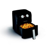 itália konyha GOURMETMAXX Forrólevegős fritőz/ Airfryer mechanikus matt fekete 4L 1400W