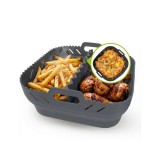 itália konyha GOURMETMAXX Forrólevegős fritőz/ Airfryer szilikon sütőforma elválasztóval 21*21*8 cm