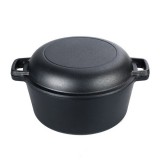 itália konyha Öntöttvas 2in1 lábas, szeletsütő fedővel 26 cm