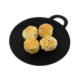 itália konyha Öntöttvas grill lap kerek, füles