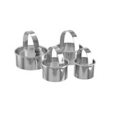 itália konyha Pogácsaszaggató 4 db-os szett rozsdamentes