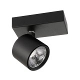 ITALUX BONIVA spotlámpa fekete, 3000K melegfehér, beépített LED, 300 lm, IT-SPL-2854-1B-BL