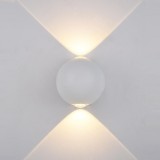 ITALUX CARSOLI 2 irányban világít fali lámpa fehér, 3000K melegfehér, beépített LED, 140 lm, IT-PL-308W