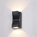 ITALUX EDGAR lefelé és felfelé világít fali lámpa fekete, 3000K melegfehér, beépített LED, 120 lm, IT-PL-437B