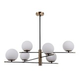 Italux Stelia függeszték fekete/antik bronz 6xE14