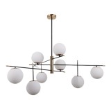 Italux Stelia függeszték fekete/antik bronz 9xE14