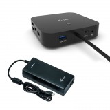 iTec i-tec C31DUALDPDOCKPD100W dokkoló Vezetékes USB 3.2 Gen 1 Type-C Fekete