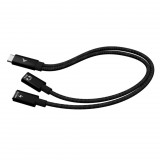iTec i-tec C31DUALSPLITTERCBLPD USB 2.0 0,3 M USB C 2 x USB C Fekete USB kábel