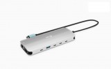 iTec i-tec Metal C31NANOTRIPLEDOCKPD dokkoló állomás és port replikátor Vezetékes USB 3.2 Gen 1 (3.1 Gen 1) Type-C Szürke