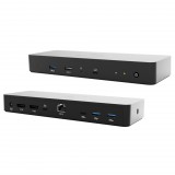 iTec i-tec TB4INTGDUAL4KDOCPD dokkoló állomás és port replikátor Vezetékes Thunderbolt 4 Fekete