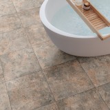 IVC tekercses vinyl padló, PVC - szürkés-barna kő mintás Stellum 365 Cor 2 m
