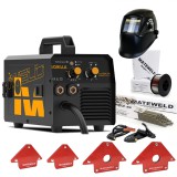 IWELD GORILLA MULTIFLUX 153 (140A) SYNERGIC NOGAS inverteres hegesztő teljes csomagban