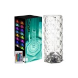 Izoxis Dekoratív 16 színben világító asztali LED lámpa távirányítóval 21cm (22518)