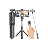 Izoxis Tripod fekete Bluetooth szelfibot és állvány (23518)