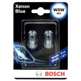 Izzó 12V/5W/2db W5W Xenon blue (jégfehér) Bosch 1987301033