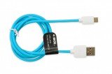 iBOX IKUMD3A 3A, USB 2.0 - MicroUSB 1m kék adatkábel