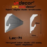 INDECOR Holker rejtett világítás díszléc 110x45mm, 2m/szál