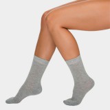 J.PRESS Elegáns Női Bokazokni szürke