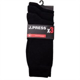 J.PRESS Öltönyzokni 3 Páras Csomagban fekete