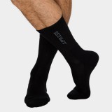 J.PRESS THERMO Zokni plüss talprésszel fekete