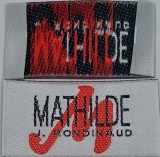 J.R. Címke MATHILDE felirattal