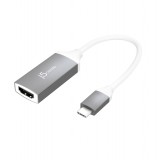j5create JCA153G video digitalizáló adapter 3840 x 2160 pixelek Szürke, Fehér