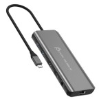 j5create JCD398-N dokkoló állomás és port replikátor Vezetékes USB 3.2 Gen 2 (3.1 Gen 2) Type-C Szürke