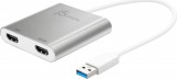 j5create JUA365 USB apa - 2x HDMI anya Adapter