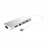 j5create JUD380 Vezetékes USB 3.2 Gen 1 (3.1 Gen 1) Type-A Ezüst (JUD380-N)