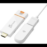 j5create JVAW76MAX vezeték nélküli képtovábbító adapter HDMI Teljes HD (Full HD) Dongle (JVAW76MAX-N)