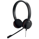 Jabra 4999-823-169 Evolve 20 Headset Vezetékes Fejpánt USB Type-C   USB Type-A Fekete
