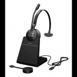 Jabra Engage 55 SE Wireless DECT USB-C UC Mono Call Center Headset Állvánnyal - Fekete (9653-435-111)