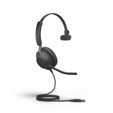 Jabra Evolve2 40, MS Mono Headset Vezetékes Fejpánt Irodai USB A típus Fekete