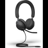Jabra Evolve2 40 SE UC USB-C sztereó headset fekete (24189-989-899) (24189-989-899)