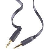 Jack Audio Csatlakozókábel SuperFlat [1x Jack dugó, 3,5 mm-es - 1x Jack dugó, 3,5 mm-es]0.50 mFeketeSpeaKa Professional (SP-7870108) - Audió kábel
