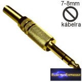 jack dugó 6,3mm sztereó fém