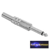 JACK dugó Mono 6,3 mm Fém kivitel törésgátlóval