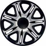 Jacky Dísztárcsa (16) Nascar Silver-Black 4db-os garnitúra