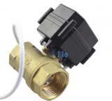 JAGO 12V oda-vissza motoros 2 járatú szelep, kisfeszültségű váltószelep fűtés DN25 1" BB belső menetes csatlakozók