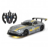 Jamara RC Mercedes GT3 AMG Távirányítós 2az 1ben versenyautó 1:16 - Szürke (410028)