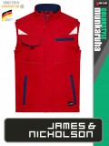James & Nicholson COLORSTYLE RED technikai softshell mellény - munkaruha